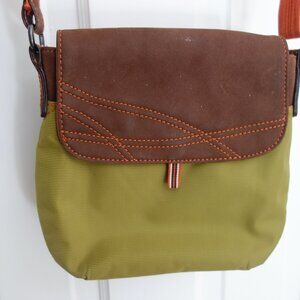 ELLINGTON Nylon / Suede Leather Crossbody Purse Bag